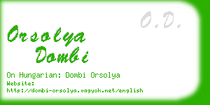 orsolya dombi business card